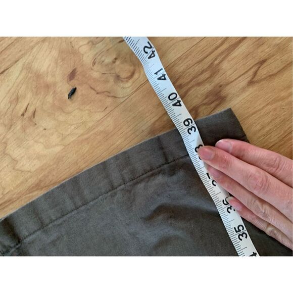 H&M green olive linen pants size 6 - Picture 3 of 6